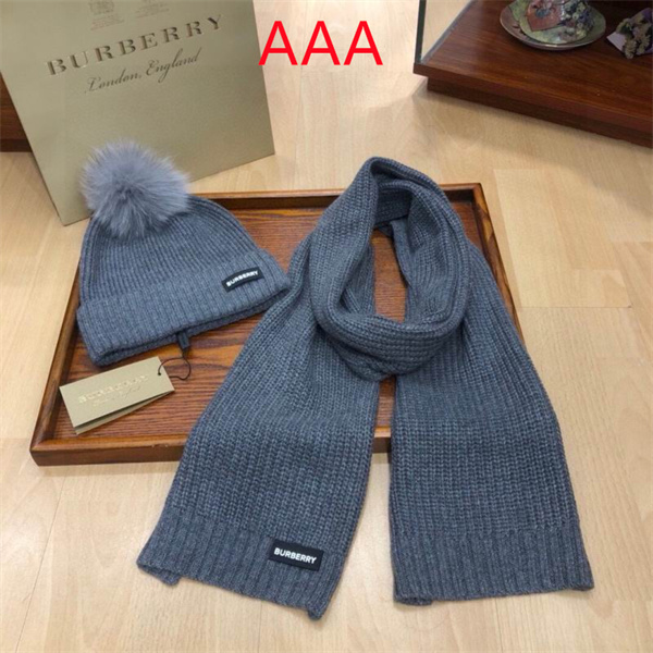 Burberry Hat and scarvf(AAA)-0001
