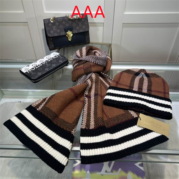 Burberry Hat and scarvf(AAA)-0005
