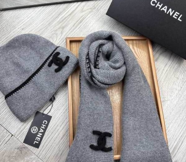 Chanel Hat and scarvf(AAA)-0388