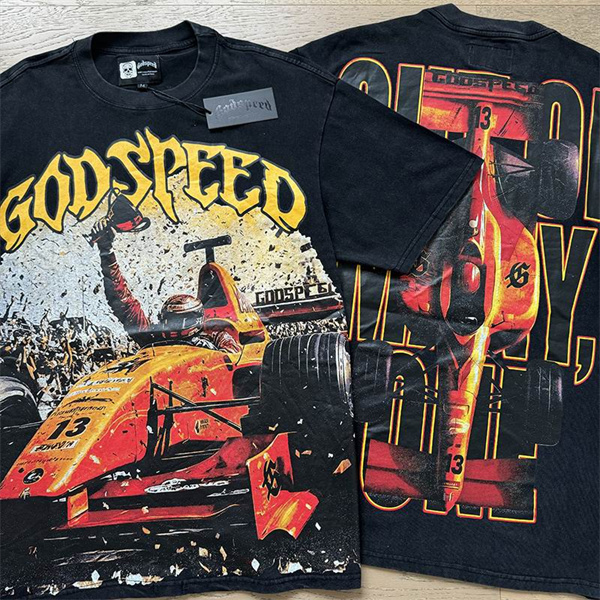 Godspeed neck T-shirt-M-0106