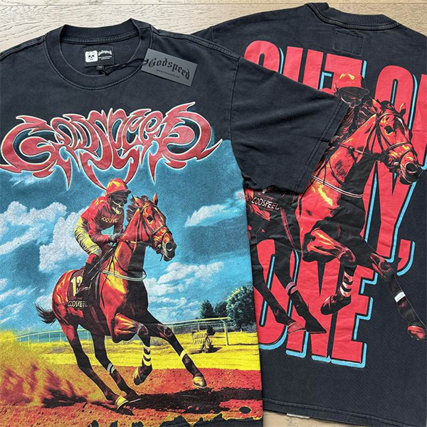 Godspeed neck T-shirt-M-0117