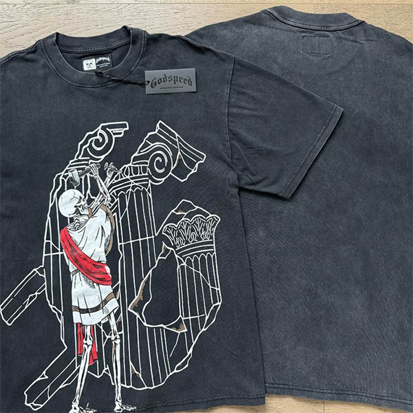 Godspeed neck T-shirt-M-0118