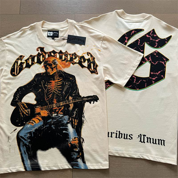 Godspeed neck T-shirt-M-0136