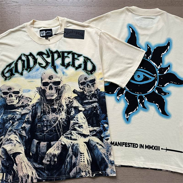 Godspeed neck T-shirt-M-0159