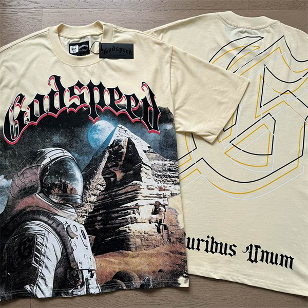 Godspeed neck T-shirt-M-0167