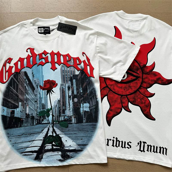 Godspeed neck T-shirt-M-0168