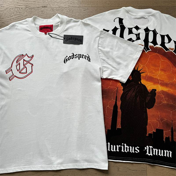 Godspeed neck T-shirt-M-0182