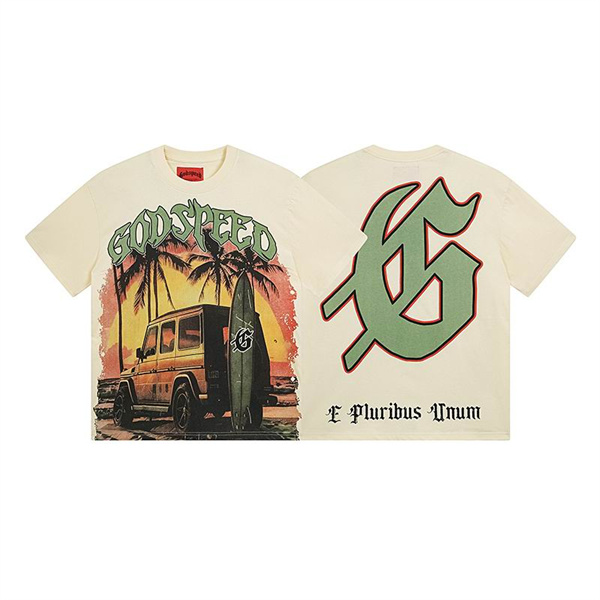 Godspeed neck T-shirt-M-0190