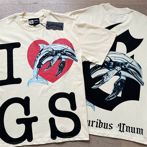 Godspeed neck T-shirt-M-0194