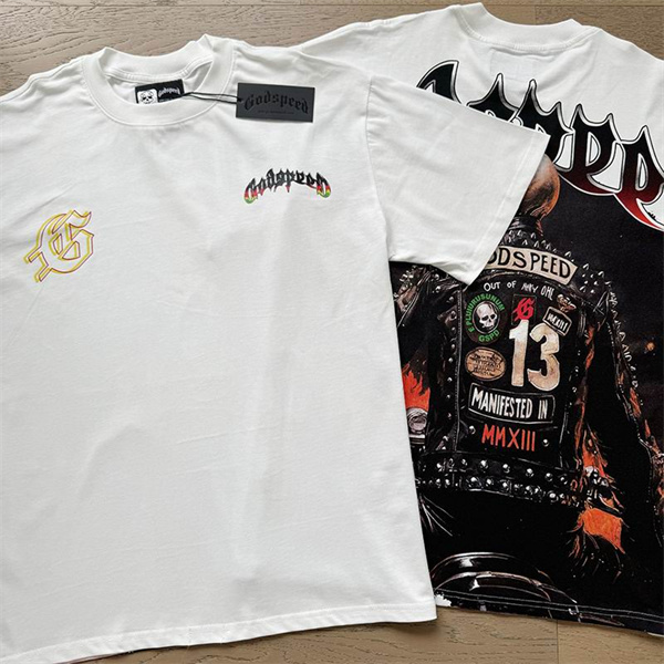 Godspeed neck T-shirt-M-0214