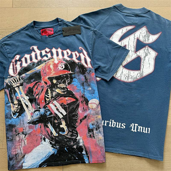 Godspeed neck T-shirt-M-0022