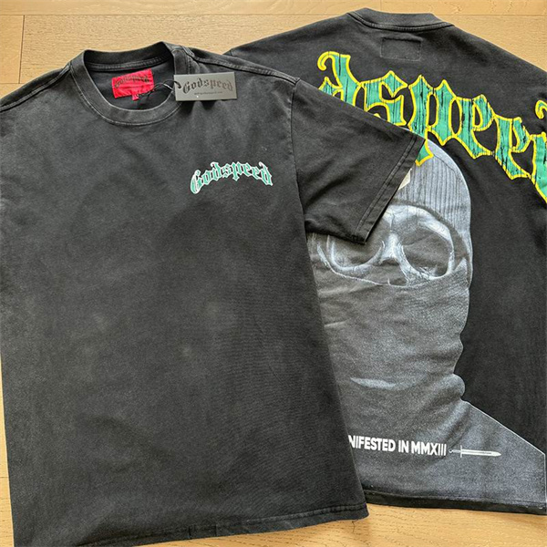 Godspeed neck T-shirt-M-0026