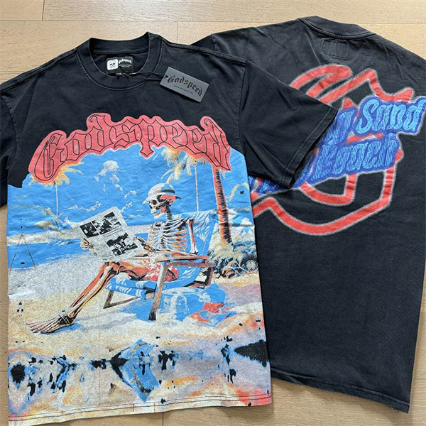 Godspeed neck T-shirt-M-0028