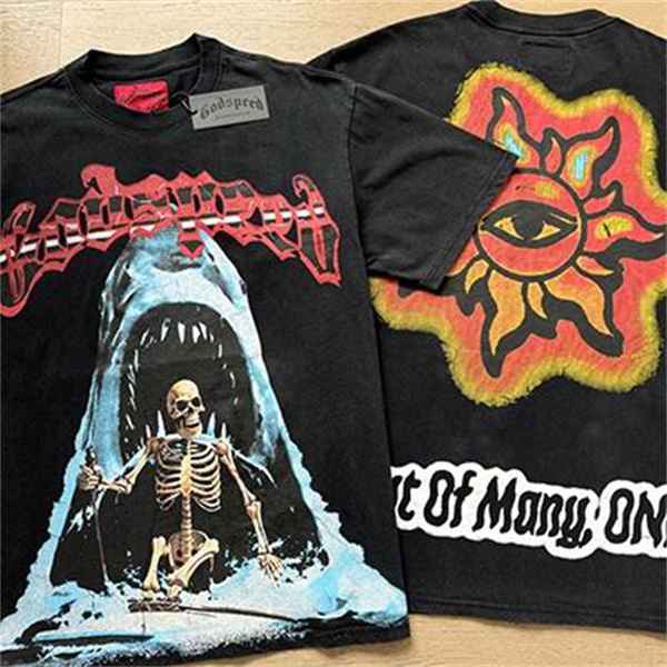 Godspeed neck T-shirt-M-0039