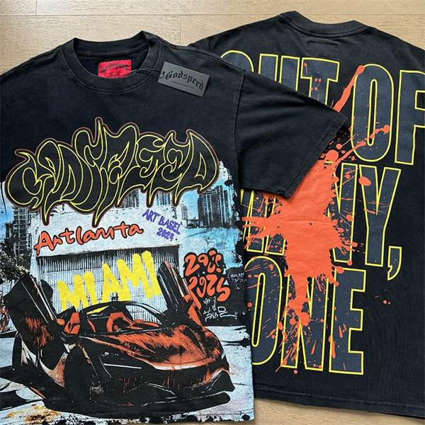 Godspeed neck T-shirt-M-0064