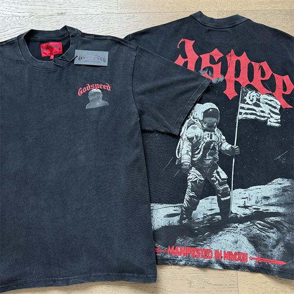 Godspeed neck T-shirt-M-0071