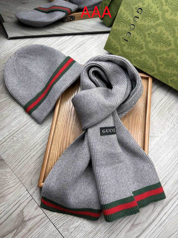 Gucci Hat and scarvf(AAA)-0063