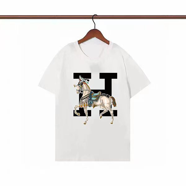 Hermes Round neck T-shirt-M-070