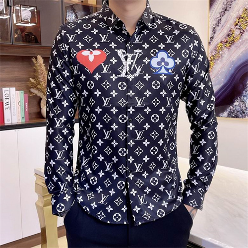 LV long shirt-M-058