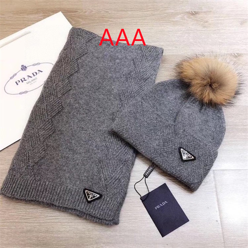 Prada Hat and scarvf(AAA)-027