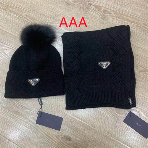 Prada Hat and scarvf(AAA)-036