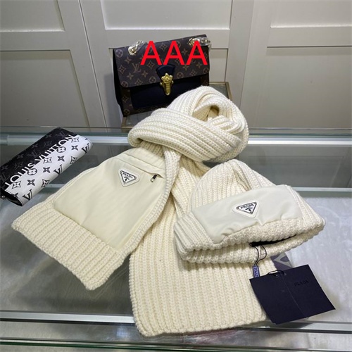 Prada Hat and scarvf(AAA)-044