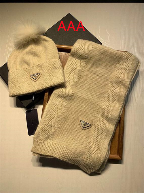 Prada Hat and scarvf(AAA)-003