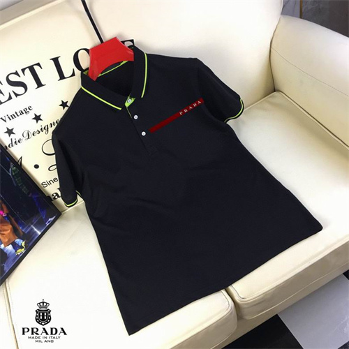 Prada Lapel T-shirts-M-026
